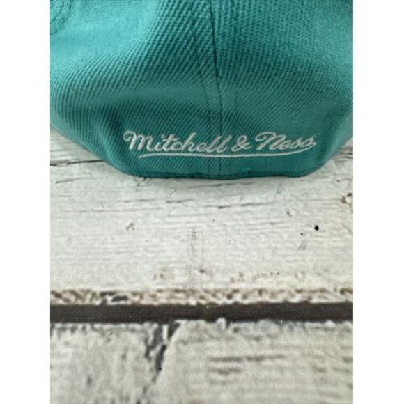 New Mitchell & Ness San Antonio Spurs Deadstock Snapback Hat Teal Pink NOS - Picture 5 of 10